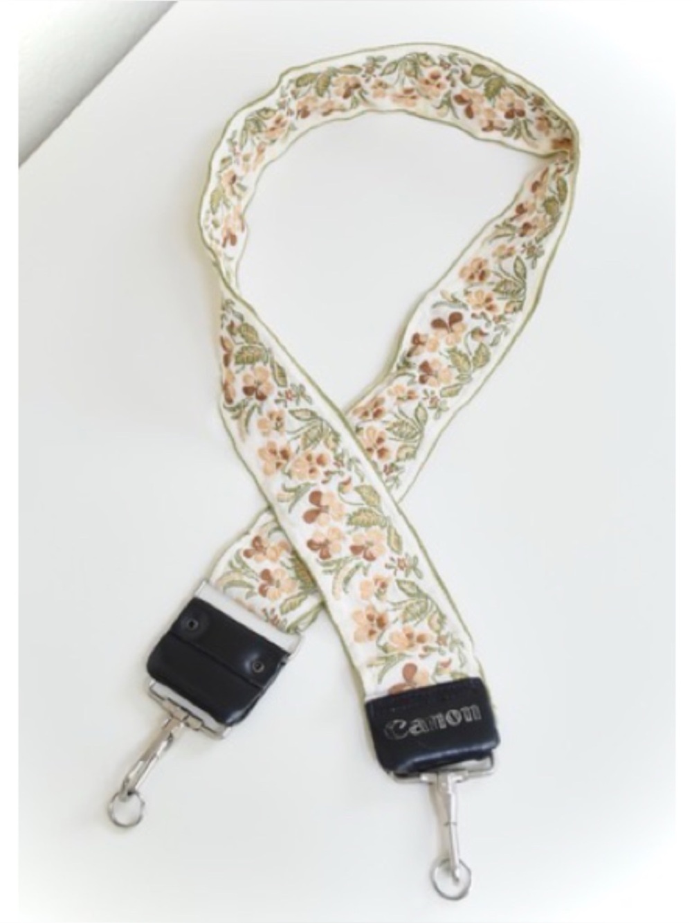 Vintage Canon Floral Camera Neck Strap
